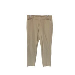 Old Navy Tan Khaki Career Office Work Business Ankle Pixie Dress Pants Size 10‎